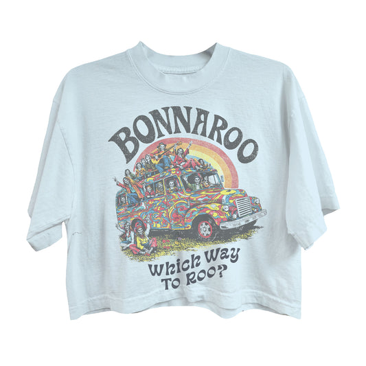 Skeleton Bus Crop Tee