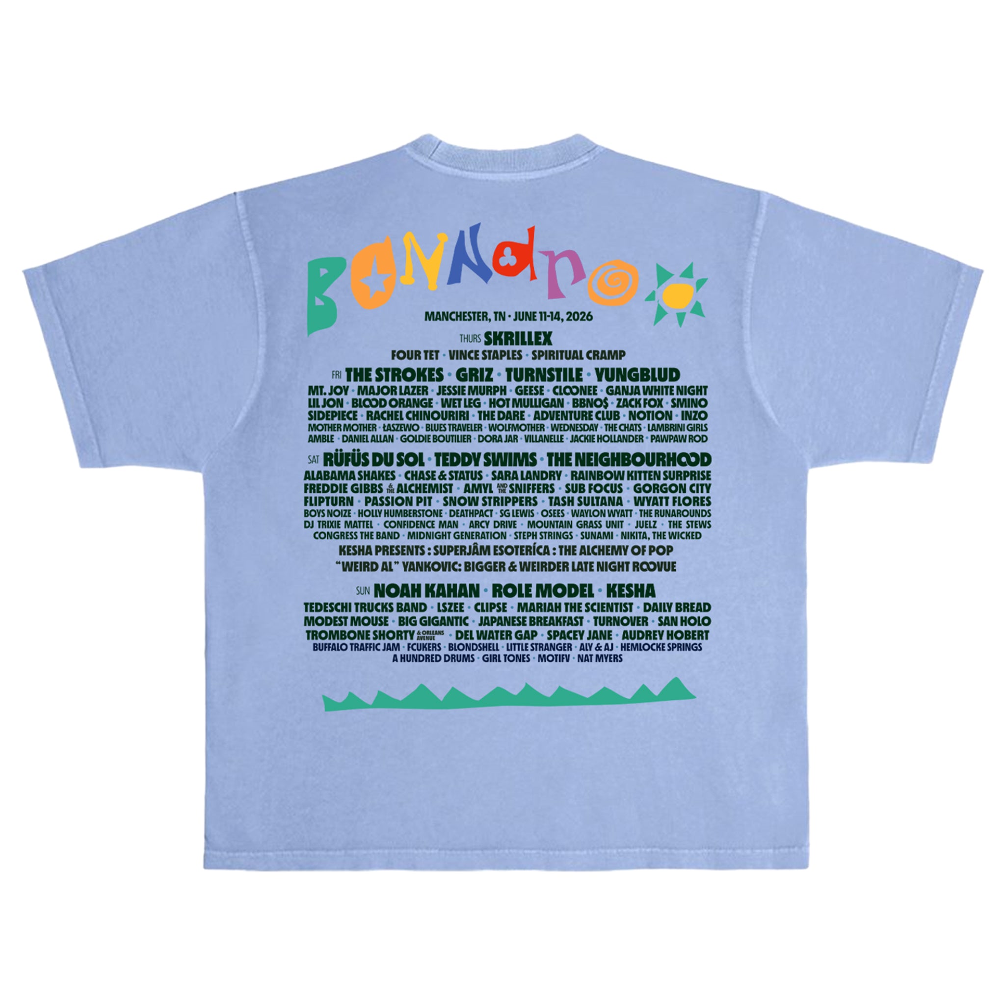 T-Shirts – Bonnaroo Music & Arts Festival