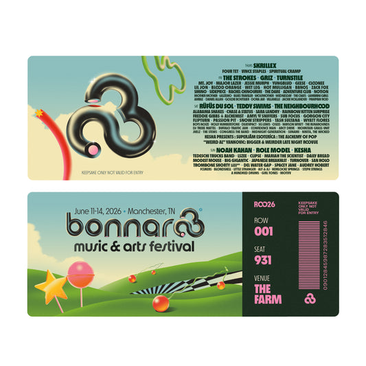 2026 Bonnaroo Souvenir Ticket (Pre-Order)