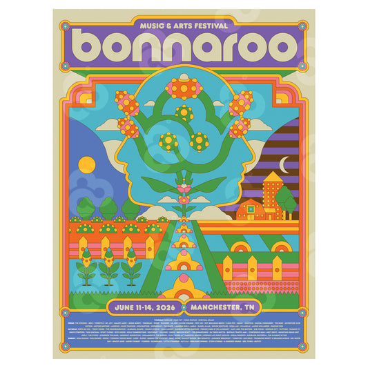 2026 Bonnaroo Commemorative Poster - Ryan Miller